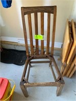 wooden chair no bottom