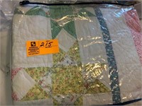 hand stitched quilt queen size
