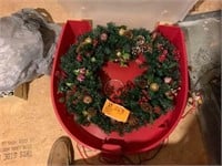 wreath in case