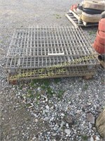 (2) STEEL COLLAPSIBLE PALLETS