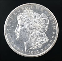 1891-S Choice BU Morgan Silver Dollar