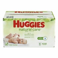 HUGGIES NATURAL CARE UNSCENTED BABY WIPES