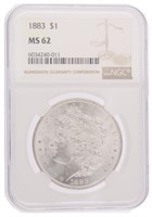 1883 - MS62 Morgan Silver Dollar