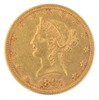 1881 Liberty Head $10 Gold Eagle
