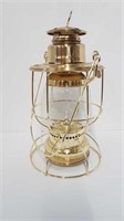 BRASS & GLASS REPRO OIL LANTERN