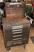 Kennedy Rollaway Toolbox w/ Top Box & Contents