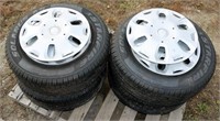 Set of 4 205/65R15 Tires w/ Caps