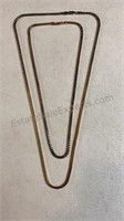 Gold Tone Chains Marked 925