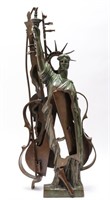 F. Arman Statue of Liberty & Violin Pop Art Bronze