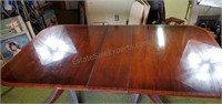 Duncan Phyfe Style  Dining Table w/ Leafs & Cover