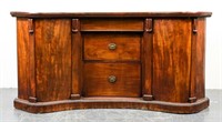 Large Mahogany Buffet / Sideboard Serpentine Front