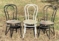 Miscellaneous metal framed chairs