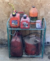 Miscellaneous gas cans, Bar oil, 2 cycle oil