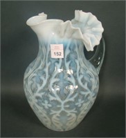 N'Woood Clear Opalescent Sanish Lace Pitcher