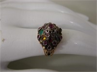 Vintage 18K Indian Byzantine Ring