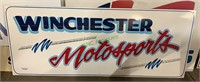 Winchester Motosports advertising board sign,