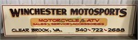Advertising tin sign Winchester Motosports,