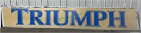 Extra large Triumph sports car sign, heavy duty
