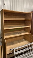 6 foot tall homemade storage shelf unit, heavy