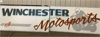 Extra large two-part metal sign Winchester