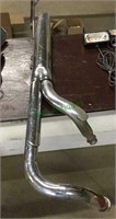Motorcycle exhaust, large exhaust system for a