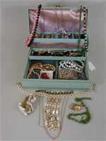 VTG Jewelry Box of Fine Costume Jewelry