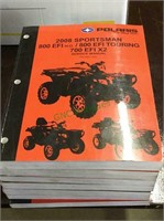 Polaris ATV service manuals, 2008, seven manuals,
