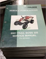 Polaris ATV manuals, six manuals, 1999/2001,