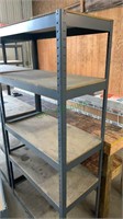 5 shelf metal shelf unit, 6 feet tall, 36 inches