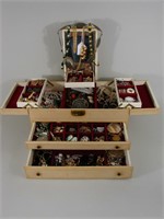 VTG Jewelry Box of Fine Costume Jewelry
