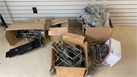 5 boxes of store display brackets, clothing arm