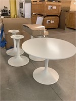 4 x tables blanche Ikea Docksta