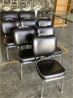 Table et 6 chaises chrome style rétro AFI Canada