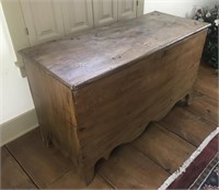 19th c. Primitive Pine Blanket Chest