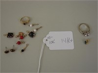 10k and 14k Gold Jewelry Lot