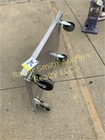 Heavy duty metal roller cart