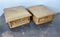 2 Glove Boxes from an Antique Dresser