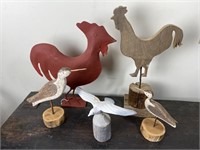 Group of Decorative Birds