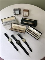 Assortment of Cross Pens, Fossil Watches and More