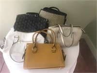 5 Handbags Incl. Anne Klein and Dooney & Bourke