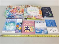 5 New Age Books + Cards + Storage Box