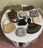Collection of 10 Fancy Evening Bags - Beaded
