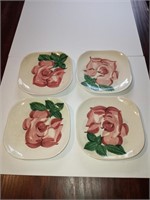 Set of 4 Redwing lunch plates