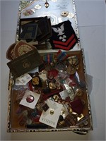 Cigar box full of Militaria