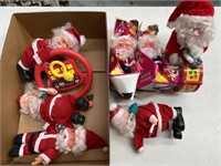 Box lot containing Santa toys