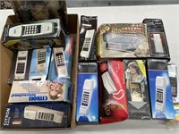 Box lot containing phones and clock radios