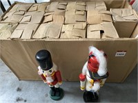 Box lot containing a quantity of wooden dolls