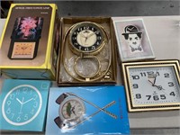 Box lot containing clocks and optical fibre