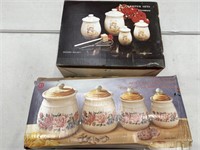 Box lot containing canister sets