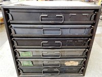 Loaded 6-Tray Hardware Cabinet